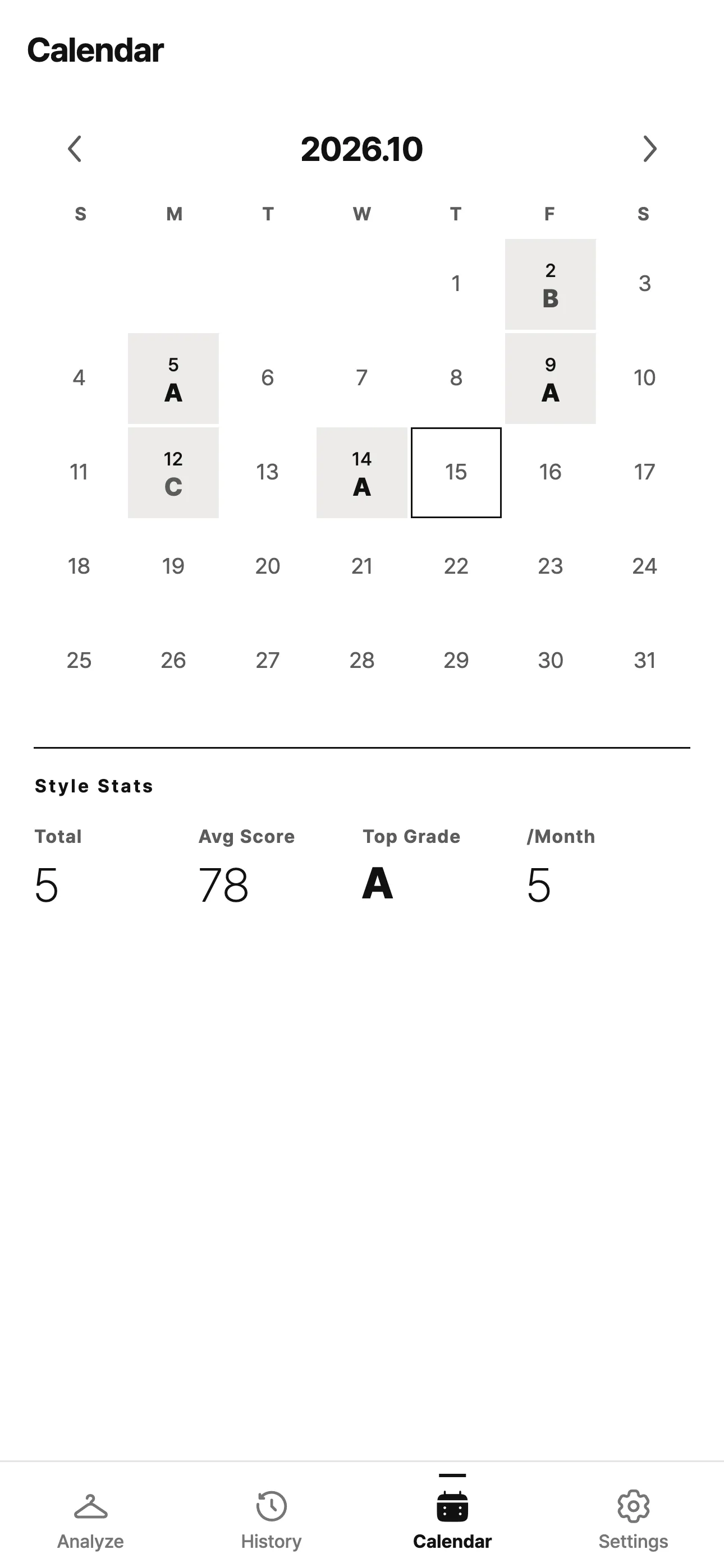 Calendar